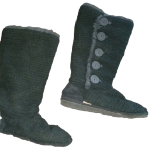 "MukLuks" Black Knit Boots - Ladies Sz 9